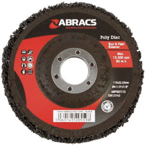 115mm ABRACS POLY DISC - BLUE