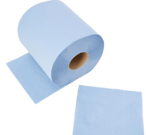 Blue 2-Ply Centrefeed Wiping Rolls (Pack 6)  110m x 180mm